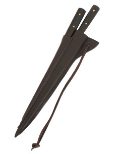 Faca de mesa medieval com punção, aço inoxidável 2