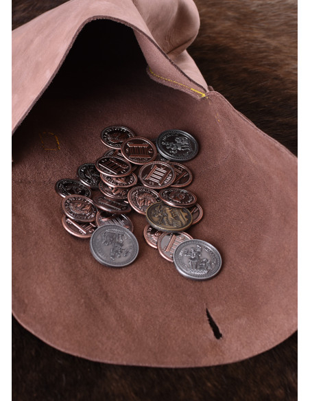 Bolsa de couro com passantes para...