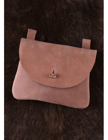 Bolsa de couro com passantes para...