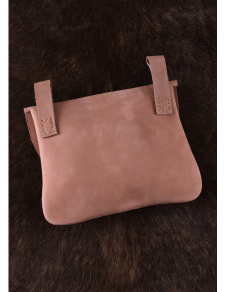 Bolsa de couro com passantes para...