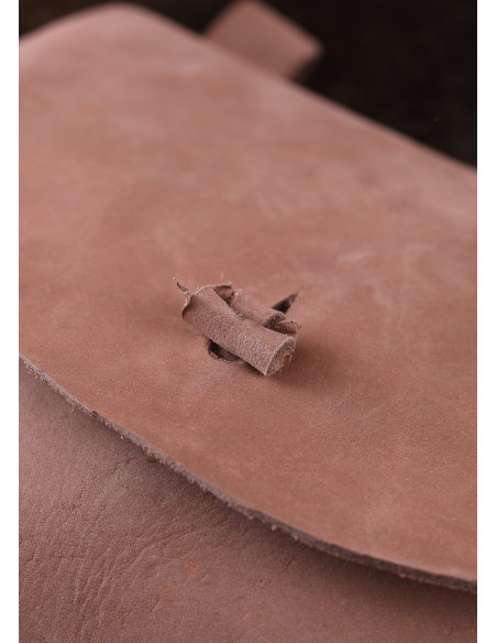 Bolsa de couro com passantes para...