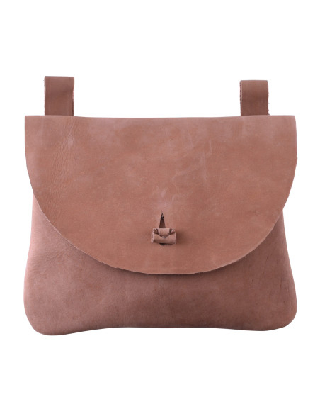 Bolsa de couro com passantes para...