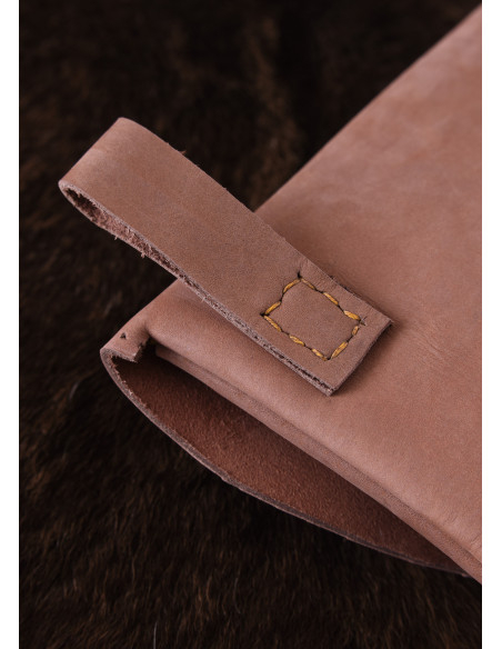 Bolsa de couro com passantes para...