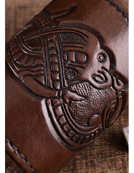 Copo para dados de couro preto,...