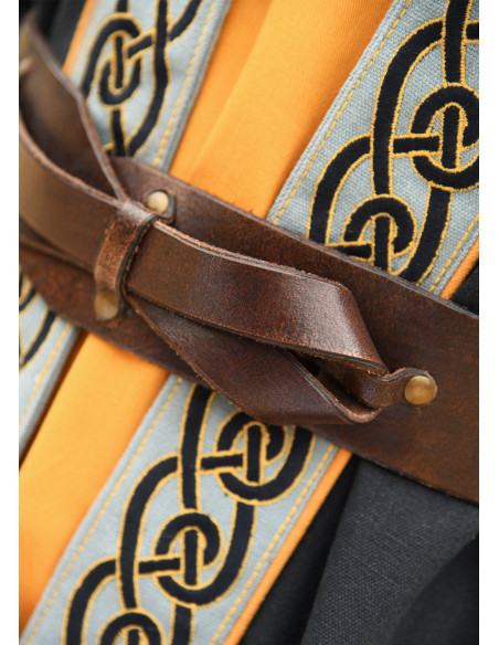 Cinto medieval de couro de couro...