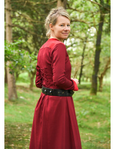 Cinto medieval de couro trançado, preto 2