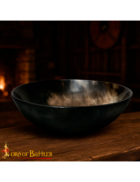 Tigela de chifre genuína feita à mão