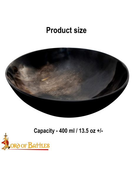 Tigela de chifre genuína feita à mão