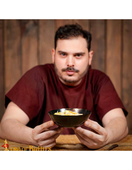 Tigela de chifre genuína feita à mão