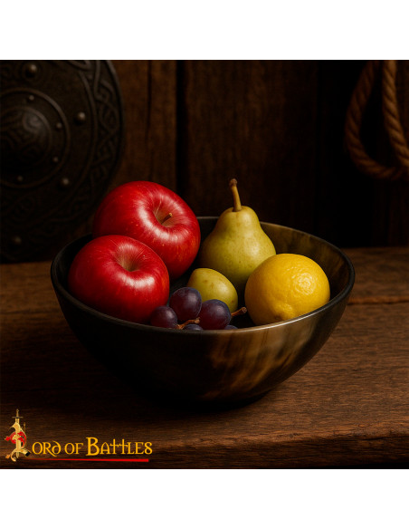 Tigela de chifre genuína feita à mão